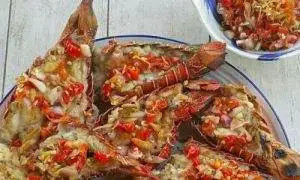 Lobster bakar sambal matah